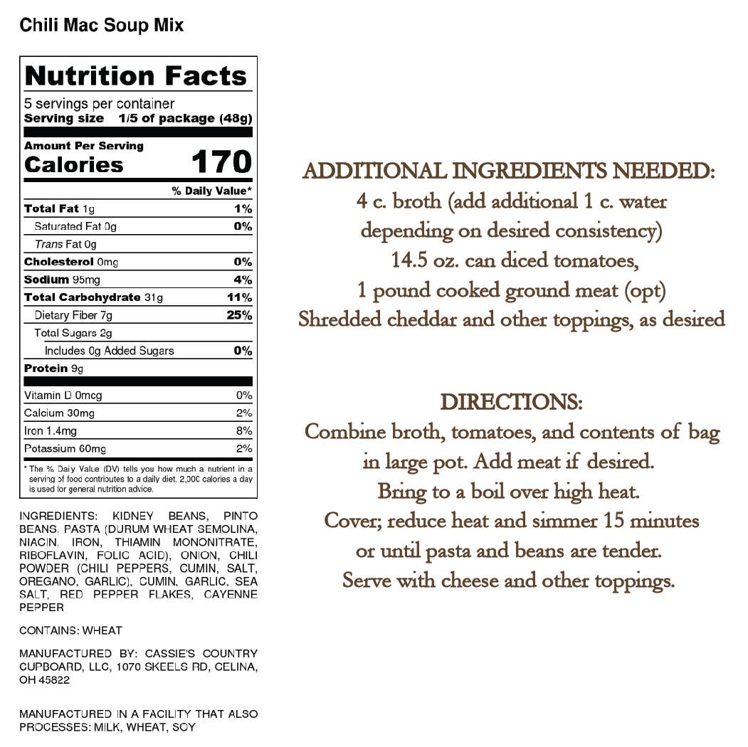 Chili Mac Soup Mix