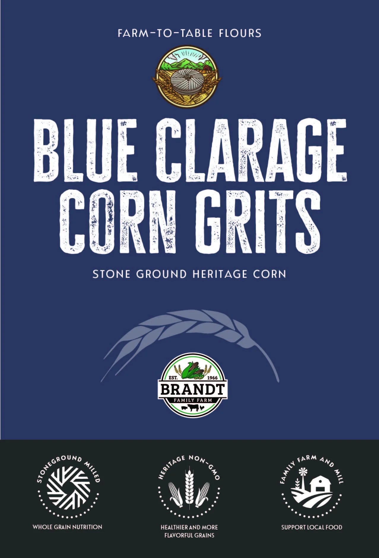 Blue Clarage Corn Grits - Local Millers