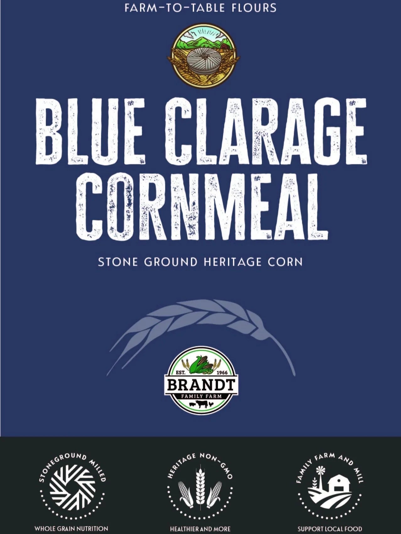 Blue Clarage Corn Meal - Local Millers